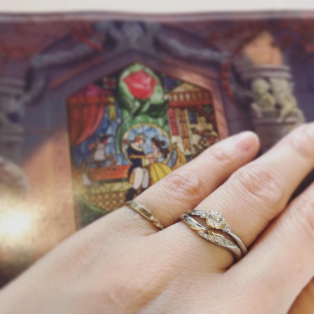 「美女と野獣」の結婚指輪
